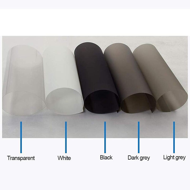 SW مواد شاشة العرض الخلفية ذاتية اللصق فيلم عرض هولوجرافيكي، قماش عرض للاجتماعات التجارية رمادي داكن، عينة A4، 8.3"x11.7" - Image 4